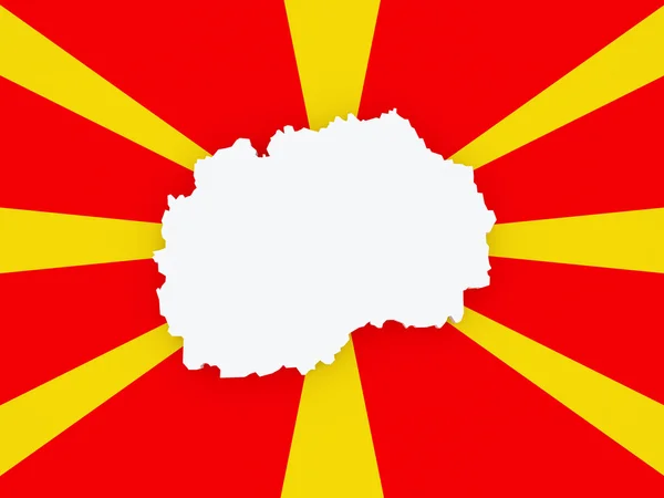 La mappa di Macedonia . — Foto Stock