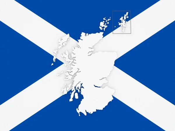 Mapa online de Escocia . — Foto de Stock