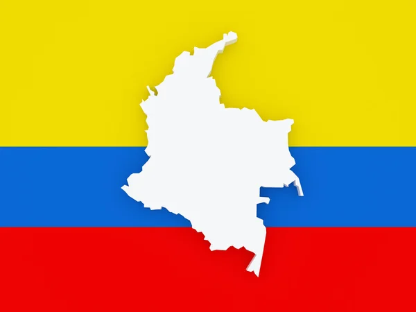 Mapa columbia. — Zdjęcie stockowe
