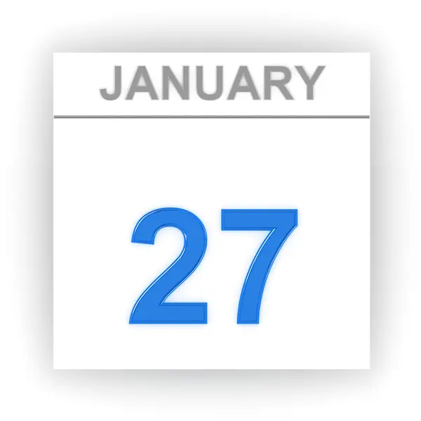 Giorno sul calendario. 3d — Foto Stock