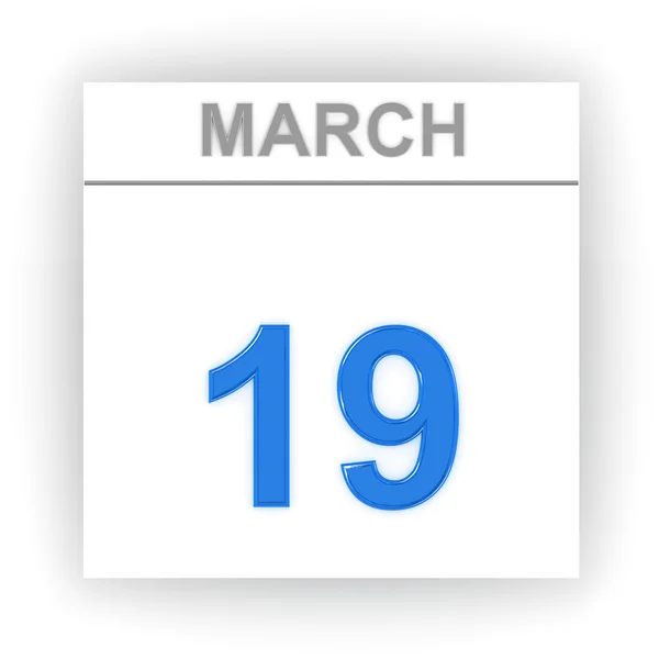 Day on the calendar. 3d — Stock Photo, Image