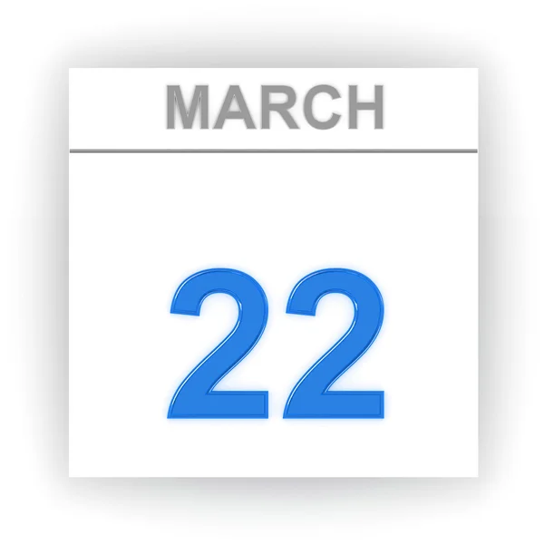 Day on the calendar. 3d — Stock Photo, Image