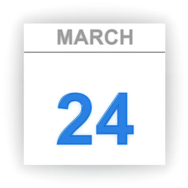 Day on the calendar. 3d — Stock Photo, Image