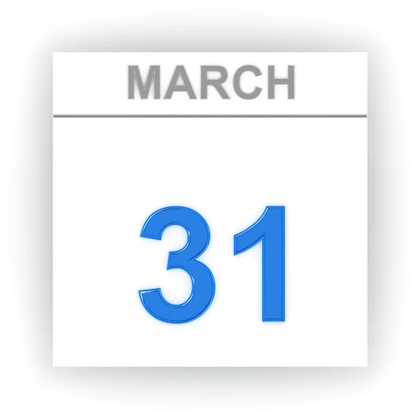 Giorno sul calendario. 3d — Foto Stock