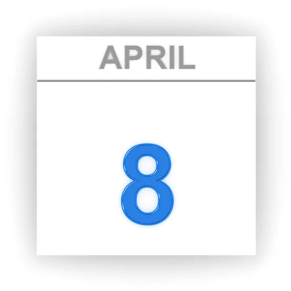 Day on the calendar. 3d — Stock Photo, Image