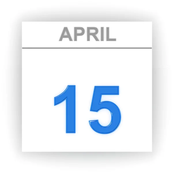 Día en el calendario. 3d — Foto de Stock