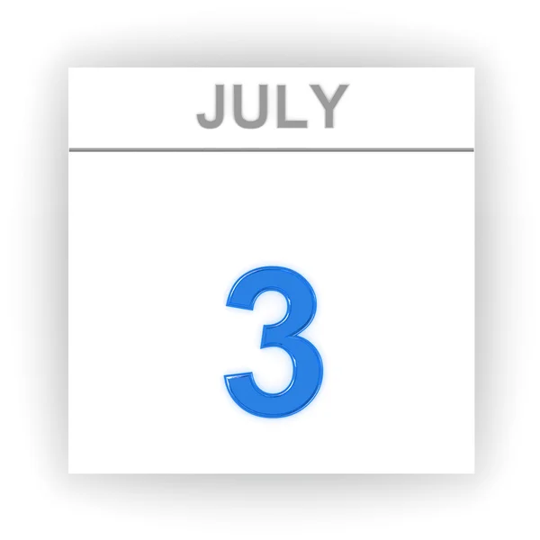 Ημέρα στο ημερολόγιο. 3D — Φωτογραφία Αρχείου