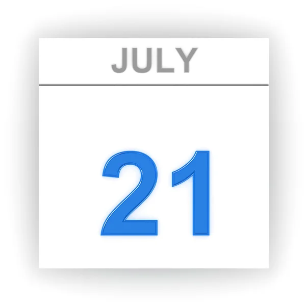 Den v kalendáři. 3D — Stock fotografie