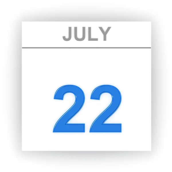 Day on the calendar. 3d — Stock Photo, Image