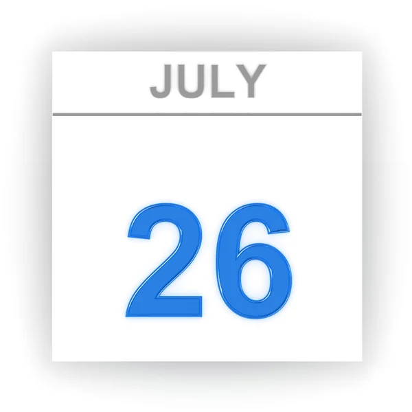 Day on the calendar. 3d — Stock Photo, Image