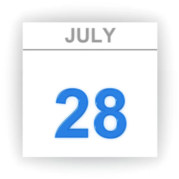 Day on the calendar. 3d — Stock Photo, Image