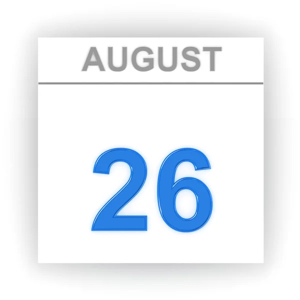 Day on the calendar. 3d — Stock Photo, Image