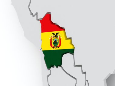 Dünya Haritası. Bolivya.