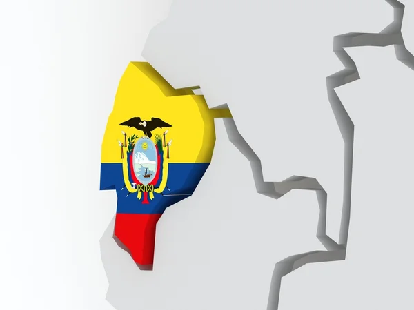 Карта миров. Эквадор . — стоковое фото
