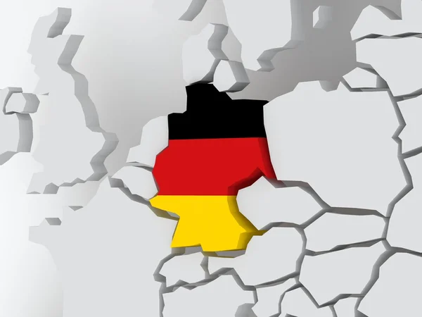 Weltkarte. Deutschland. — Stockfoto