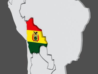 Dünya Haritası. Bolivya.