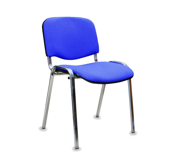 The blue office chair. Isolated — Stock Photo, Image