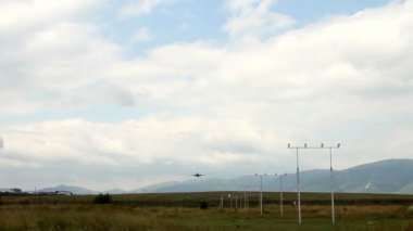 Ticari Jet uçağı kalkış Havaalanı