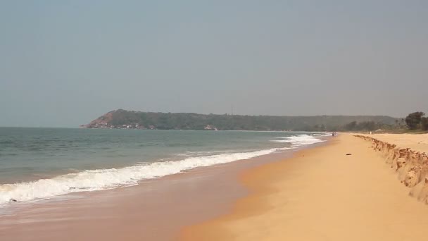 Hermosa playa en Goa — Vídeo de stock