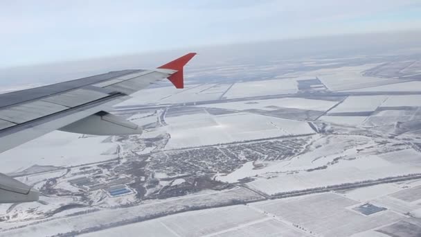 Uitzicht vanaf een jet opstijgen — Stockvideo