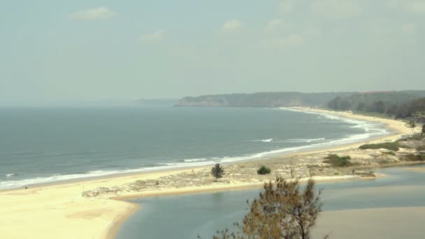 Playa Paradise con vista aérea — Vídeo de stock