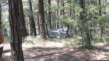 bir sırt çantası içinde turizm kampanya ile genç kız