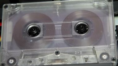 Vintage ses kaset boş bir etiketle