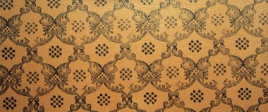Vintage kahverengi damask Dikişsiz desen arka plan