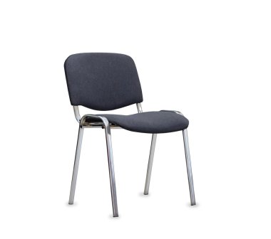 gri ofis koltuğu. izole