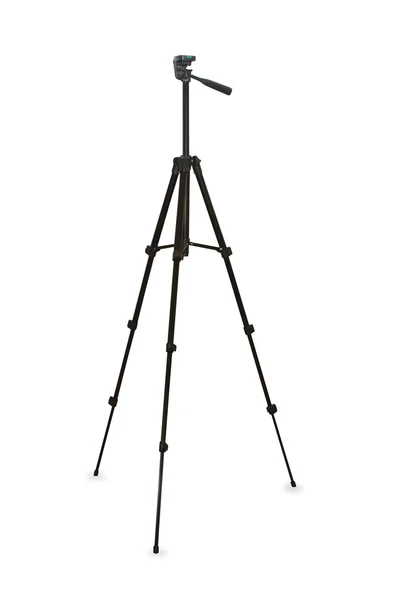 Black tripod isolated over white — Stock Photo, Image