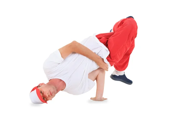 Tonåring dancing break dance i aktion — Stockfoto