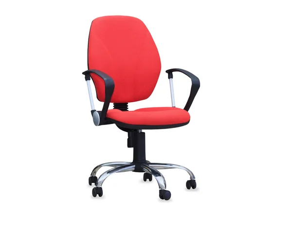 Czerwone krzesło. na białym tle — Zdjęcie stockowe