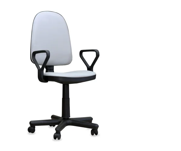 Szary krzesło. na białym tle — Zdjęcie stockowe