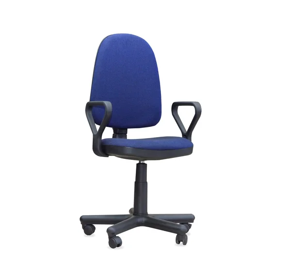 The blue office chair. Isolated — Stock Photo, Image