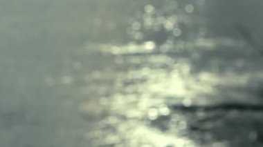 su yüzeyinde yansıyan güneş ışığı