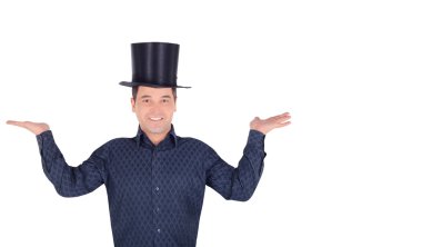 Parlak silindir şapka silindir neşeli adam resimleri