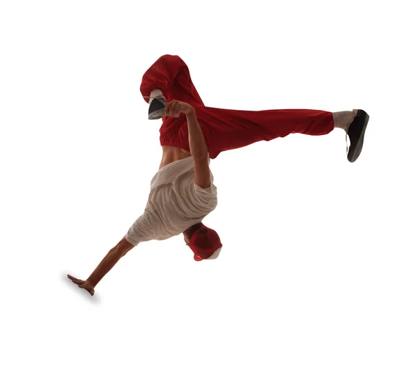 Teenager tanzt Breakdance in Aktion — Stockfoto