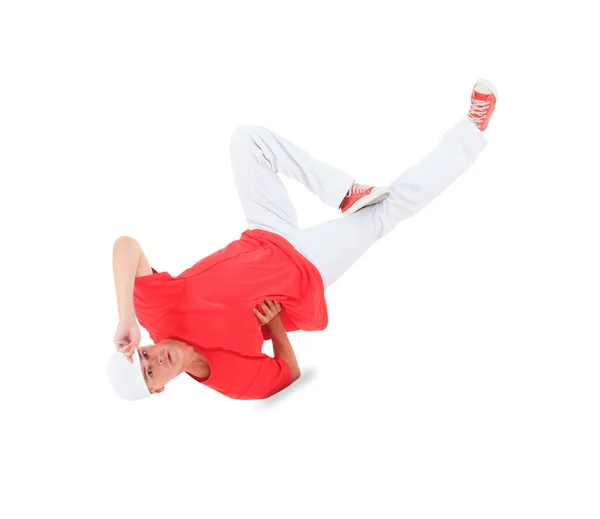 Teenager tanzt Breakdance in Aktion — Stockfoto