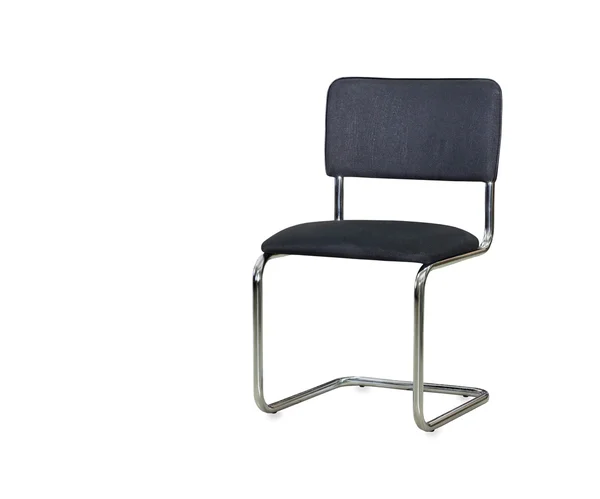 The black cloth office chair isolated over white — Stock Photo, Image