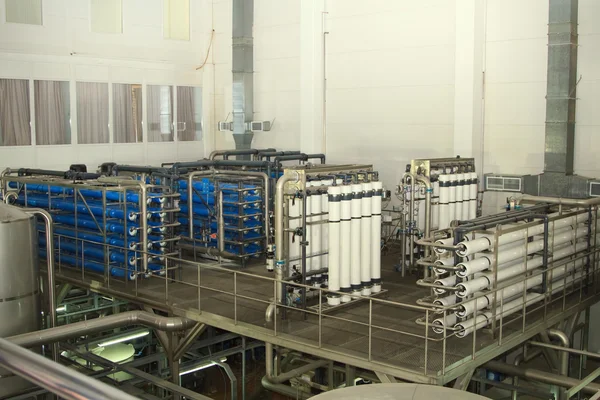 Filter system at a large beer company — Stock Photo, Image