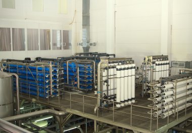 bir büyük bira şirkette büyük filtre sistemi Moskova Brewing Company.