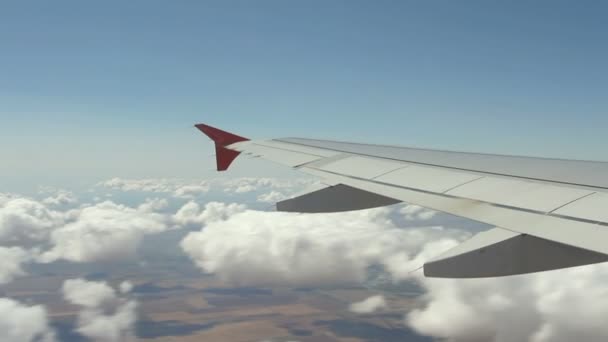 Vue sur l'aile de l'avion — Video