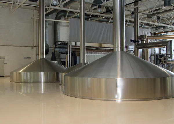 Brewing production - mash vats — Stock Photo, Image