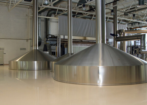 Brewing production - mash vats