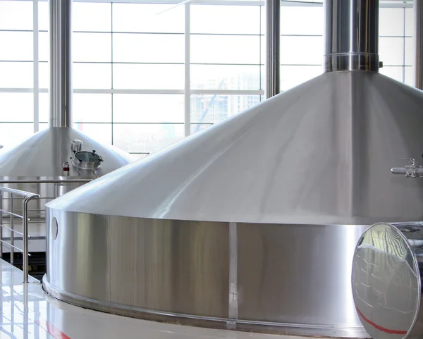Brewing production - mash vats — Stock Photo, Image