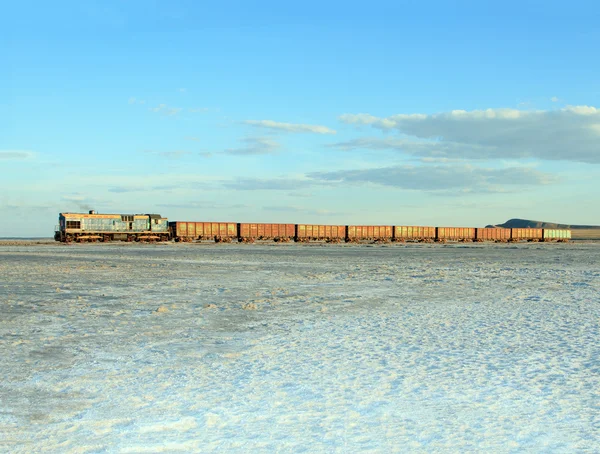 Eski paslı tren — Stok fotoğraf