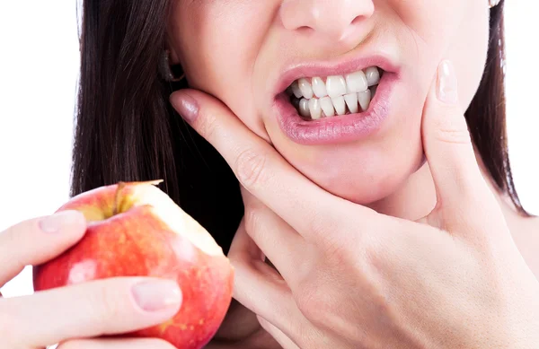 Femme avec un mal de dents — Photo