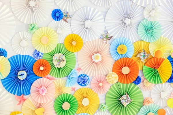 Background with paper circles — Stock Photo, Image