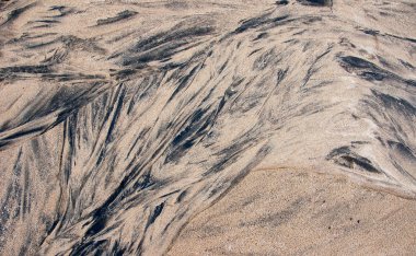 Kum üzerinde siyah lekeler şeklinde arka plan.