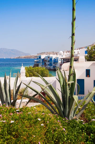 Little Venice on Mykonos. Greece — Stock Photo, Image